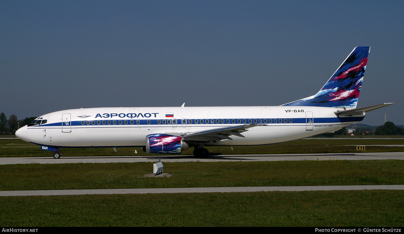 Aircraft Photo of VP-BAR | Boeing 737-4M0 | Aeroflot | AirHistory.net #250225