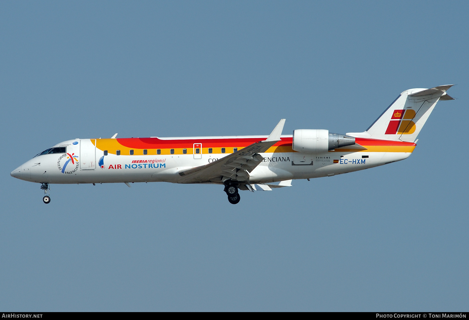 Aircraft Photo of EC-HXM | Bombardier CRJ-200ER (CL-600-2B19) | Iberia Regional | AirHistory.net #250231