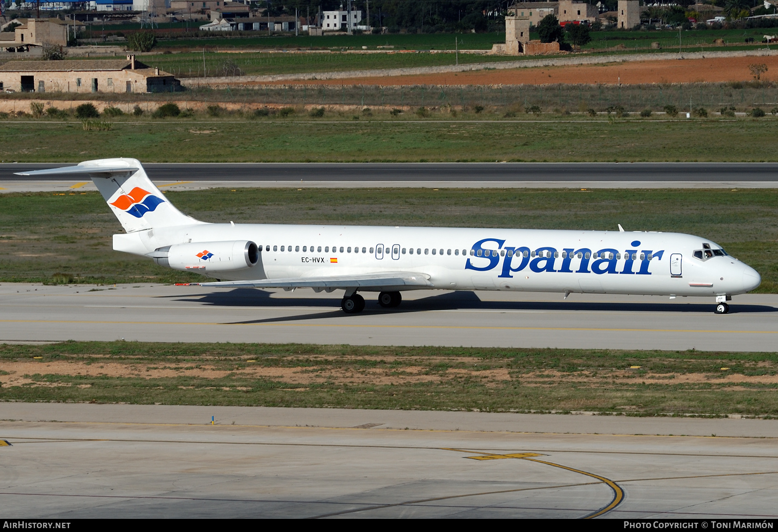 Aircraft Photo of EC-HVX | McDonnell Douglas MD-81 (DC-9-81) | Spanair | AirHistory.net #250238