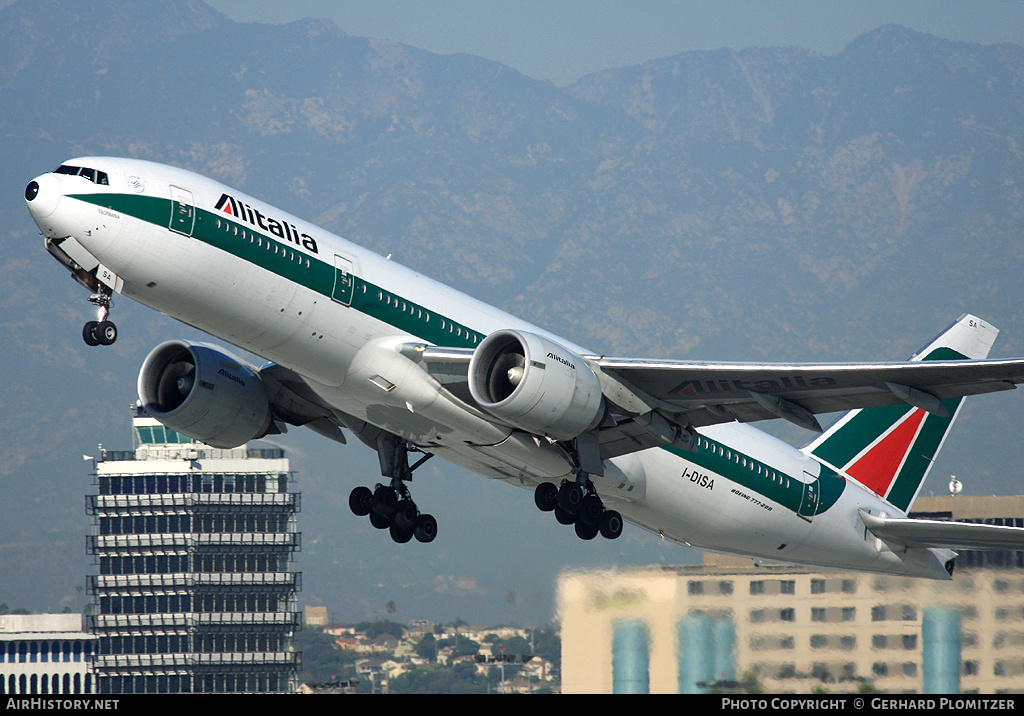 Aircraft Photo of I-DISA | Boeing 777-243/ER | Alitalia | AirHistory.net #250260