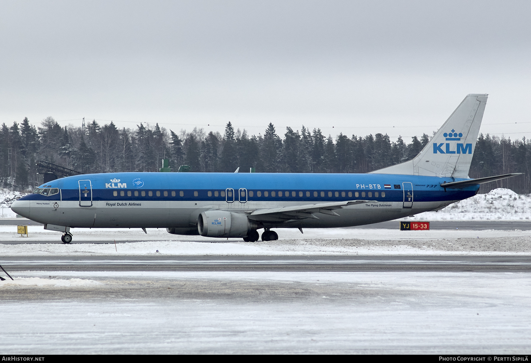 Aircraft Photo of PH-BTB | Boeing 737-406 | KLM - Royal Dutch Airlines | AirHistory.net #250281