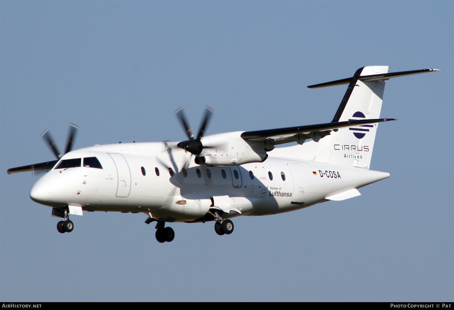 Aircraft Photo of D-COSA | Dornier 328-110 | Cirrus Airlines | AirHistory.net #250293