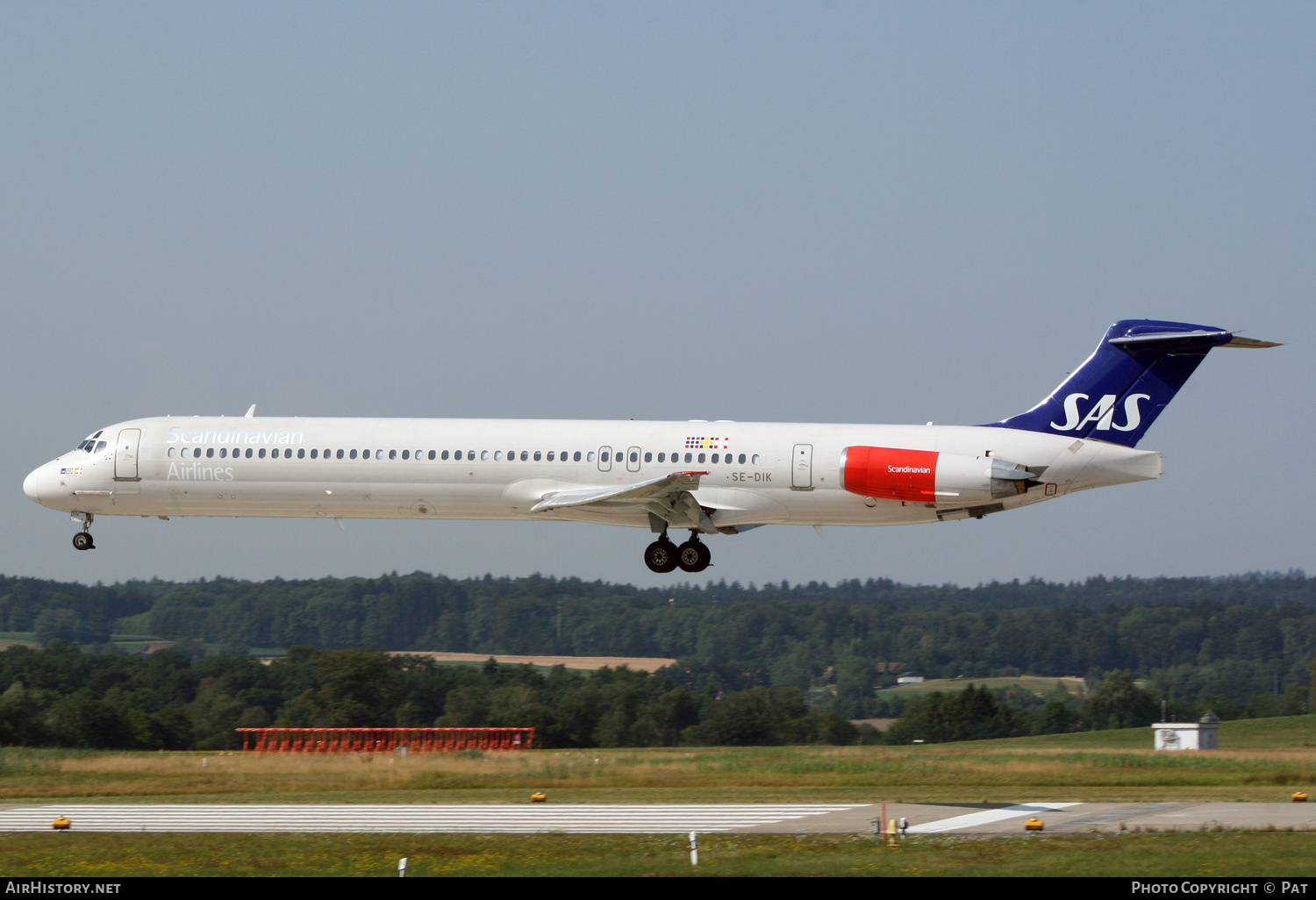 Aircraft Photo of SE-DIK | McDonnell Douglas MD-82 (DC-9-82) | Scandinavian Airlines - SAS | AirHistory.net #250439