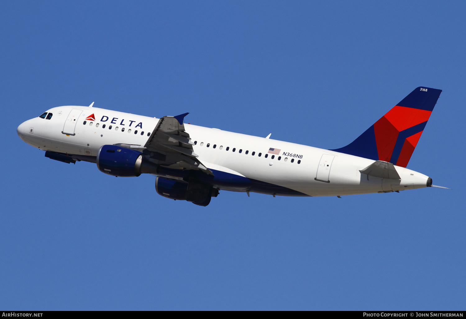 Aircraft Photo of N368NB | Airbus A319-114 | Delta Air Lines | AirHistory.net #250456