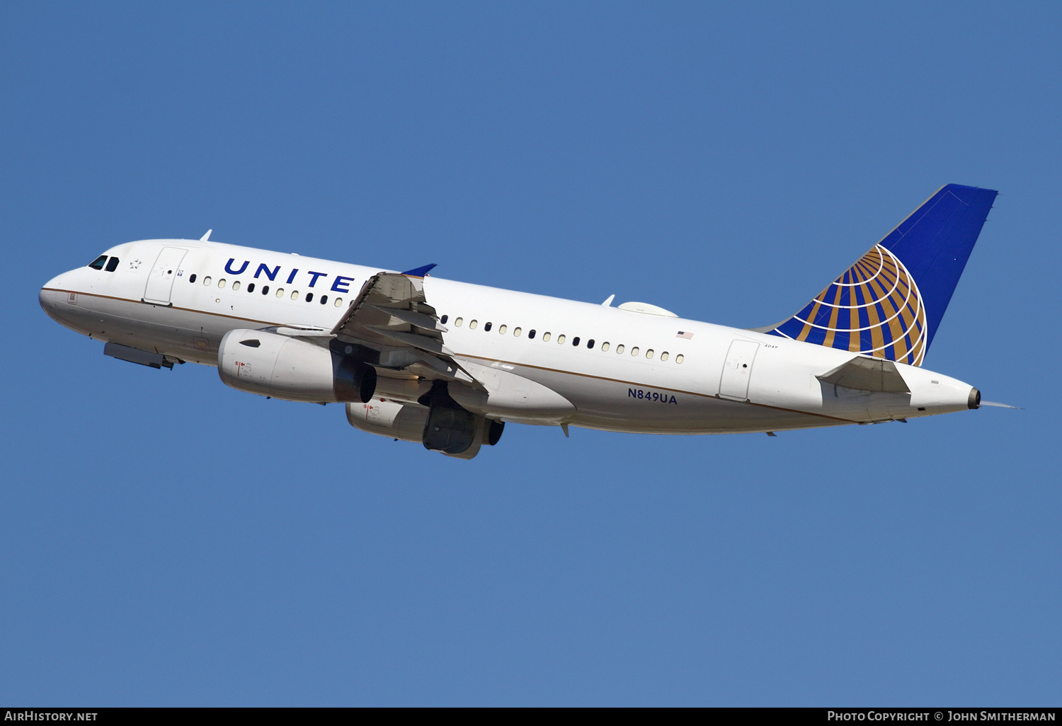 Aircraft Photo of N849UA | Airbus A319-131 | United Airlines | AirHistory.net #250461