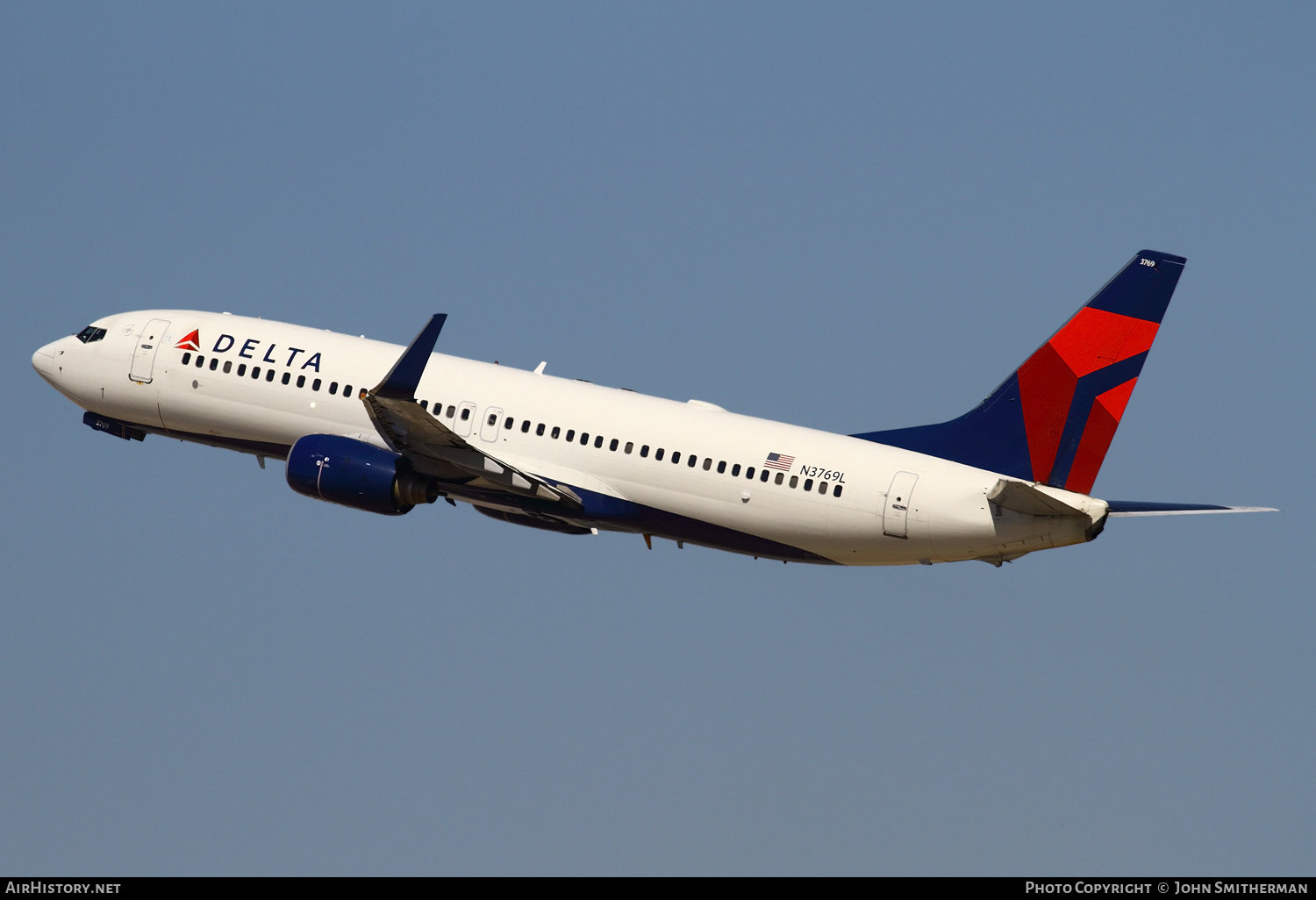 Aircraft Photo of N3769L | Boeing 737-832 | Delta Air Lines | AirHistory.net #250483