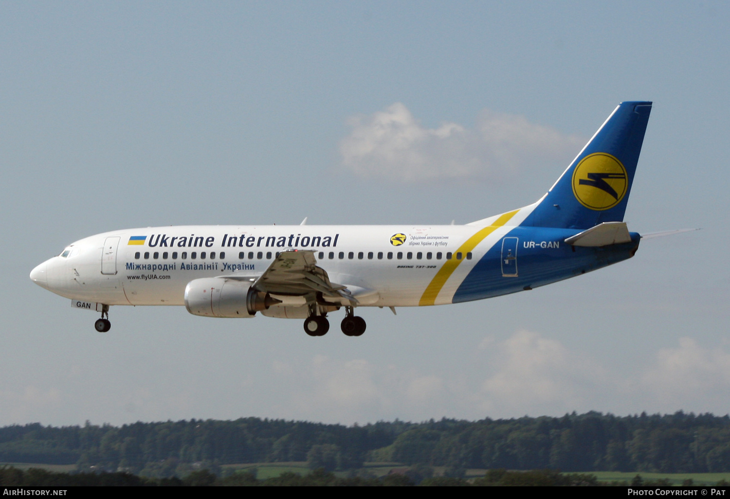 Aircraft Photo of UR-GAN | Boeing 737-36N | Ukraine International Airlines | AirHistory.net #250506