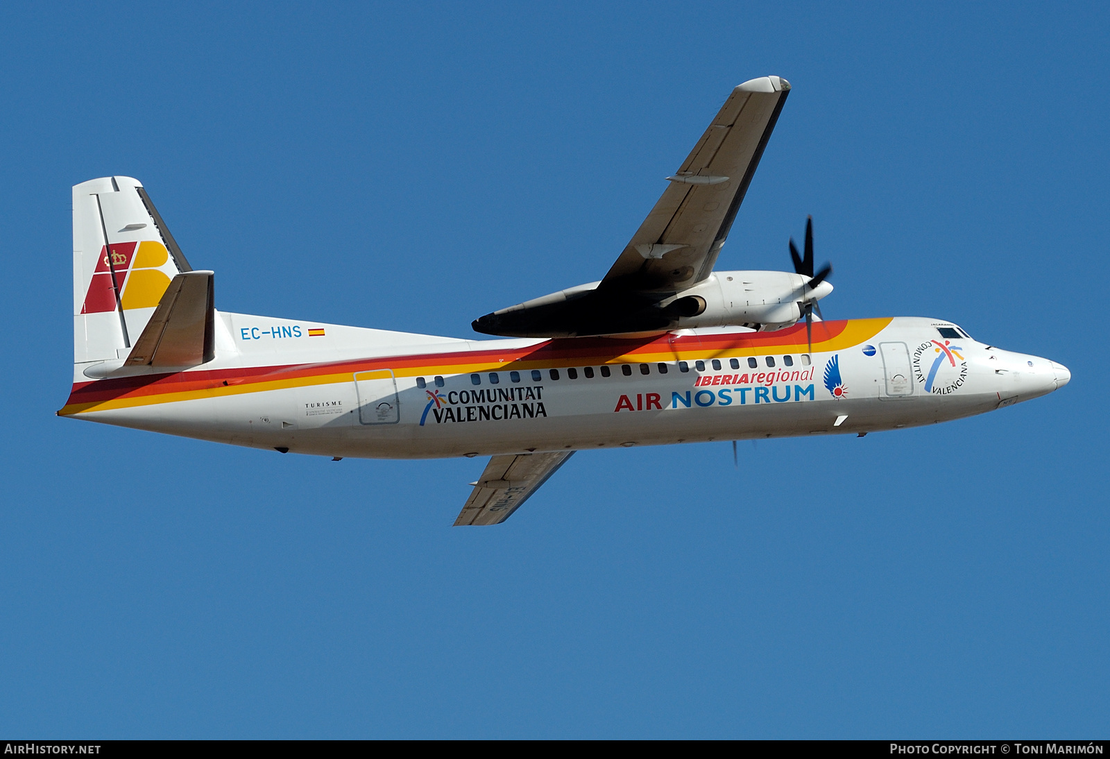 Aircraft Photo of EC-HNS | Fokker 50 | Iberia Regional | AirHistory.net #250510
