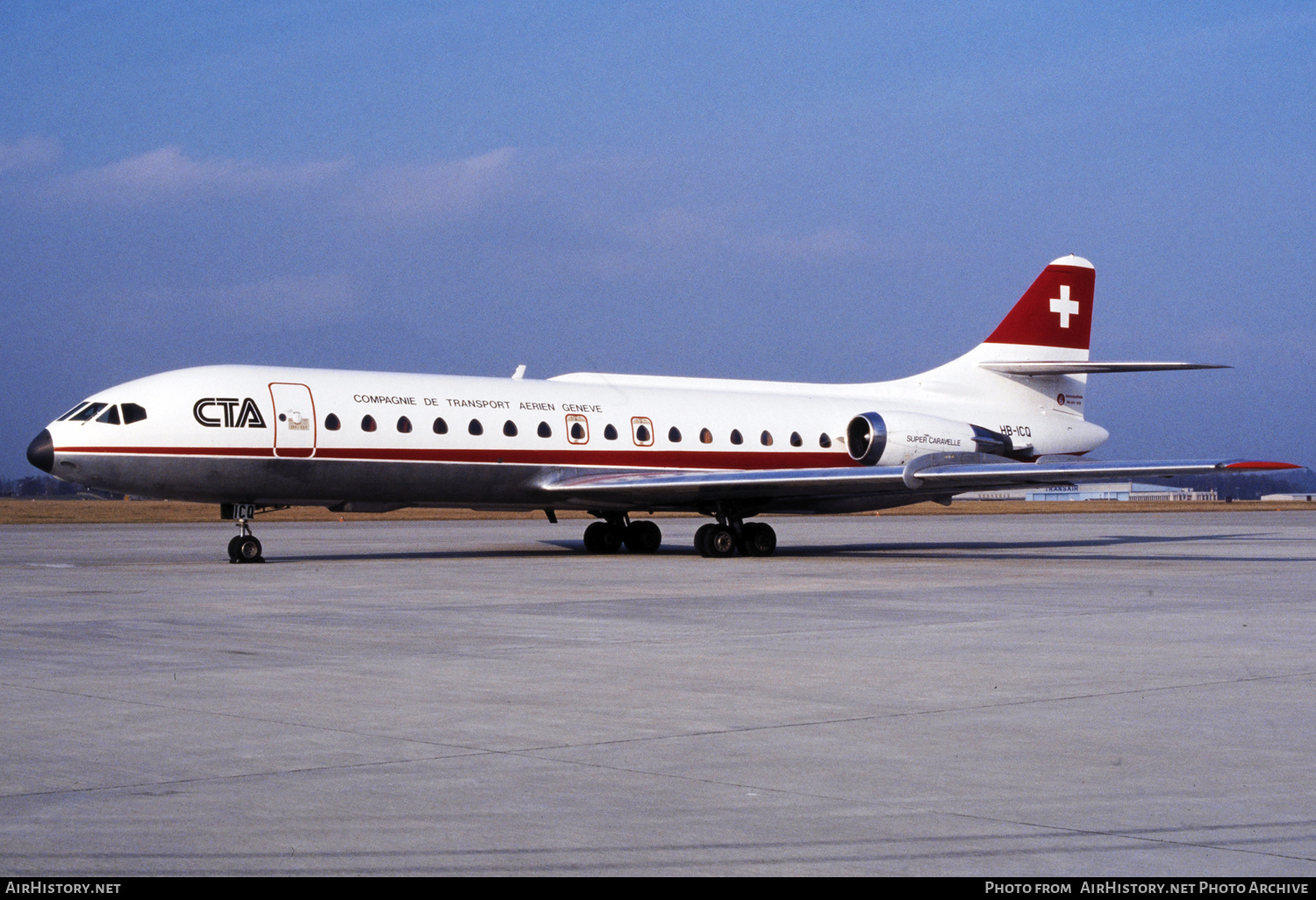 Aircraft Photo of HB-ICQ | Sud SE-210 Caravelle 10B1R | CTA - Compagnie de Transport Aérien | AirHistory.net #250542