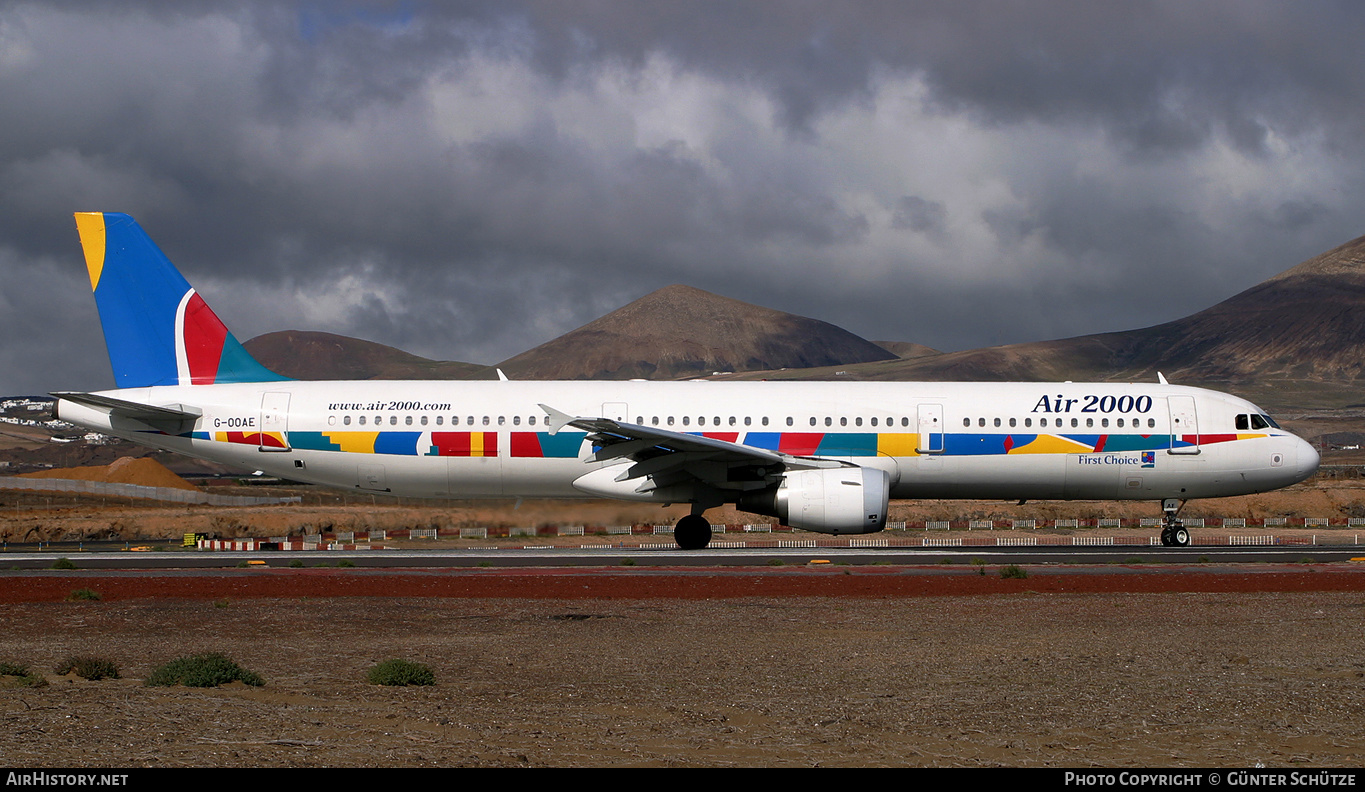 Aircraft Photo of G-OOAE | Airbus A321-211 | Air 2000 | AirHistory.net #250550