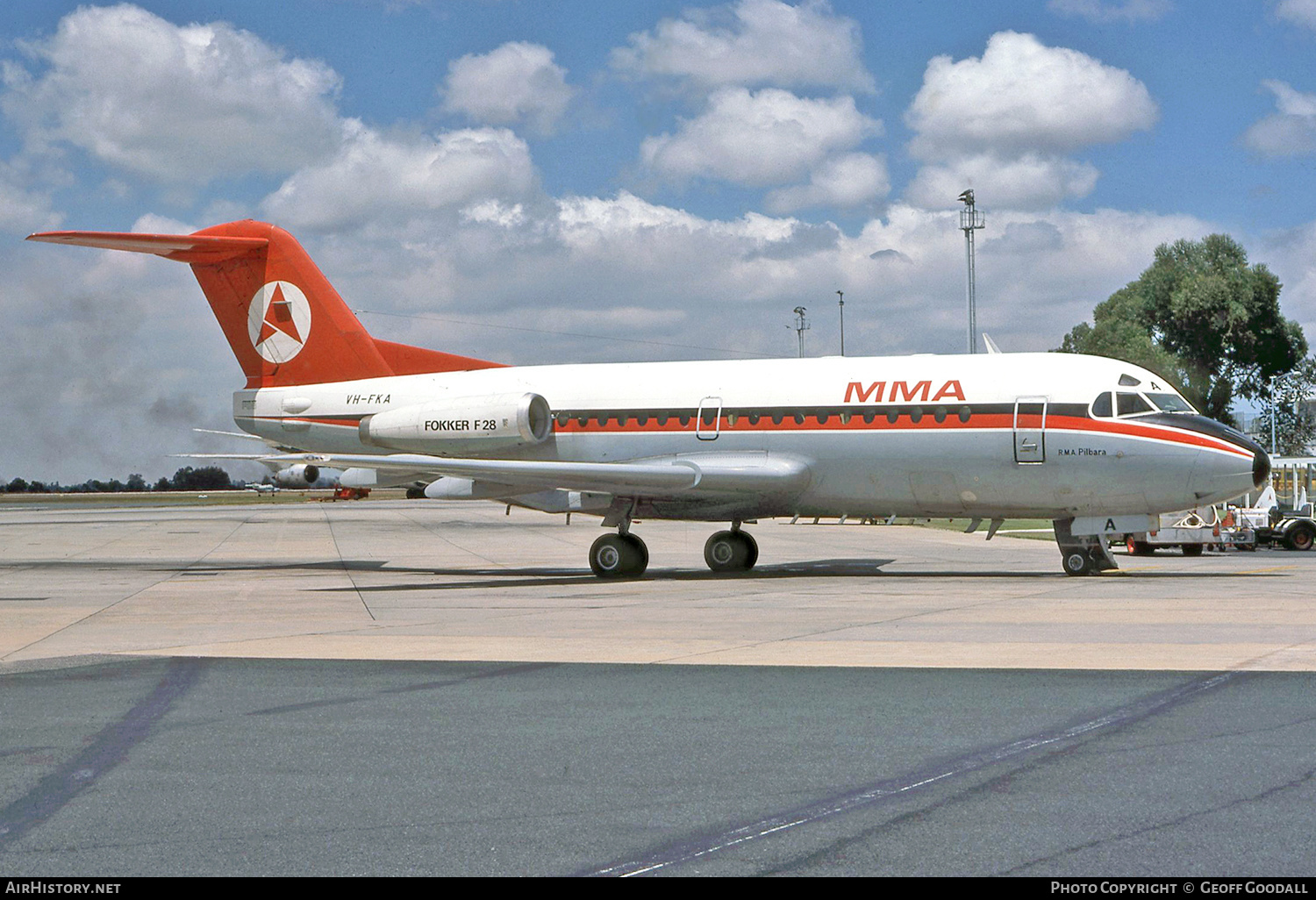 Aircraft Photo of VH-FKA | Fokker F28-1000 Fellowship | MacRobertson Miller Airlines - MMA | AirHistory.net #250590