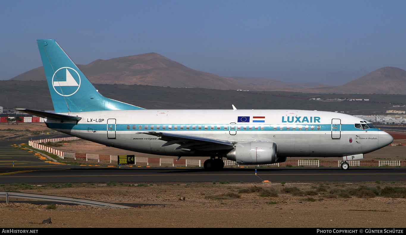 Aircraft Photo of LX-LGP | Boeing 737-5C9 | Luxair | AirHistory.net #250591