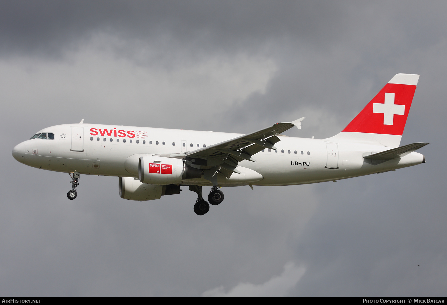 Aircraft Photo of HB-IPU | Airbus A319-112 | Swiss International Air Lines | AirHistory.net #250595