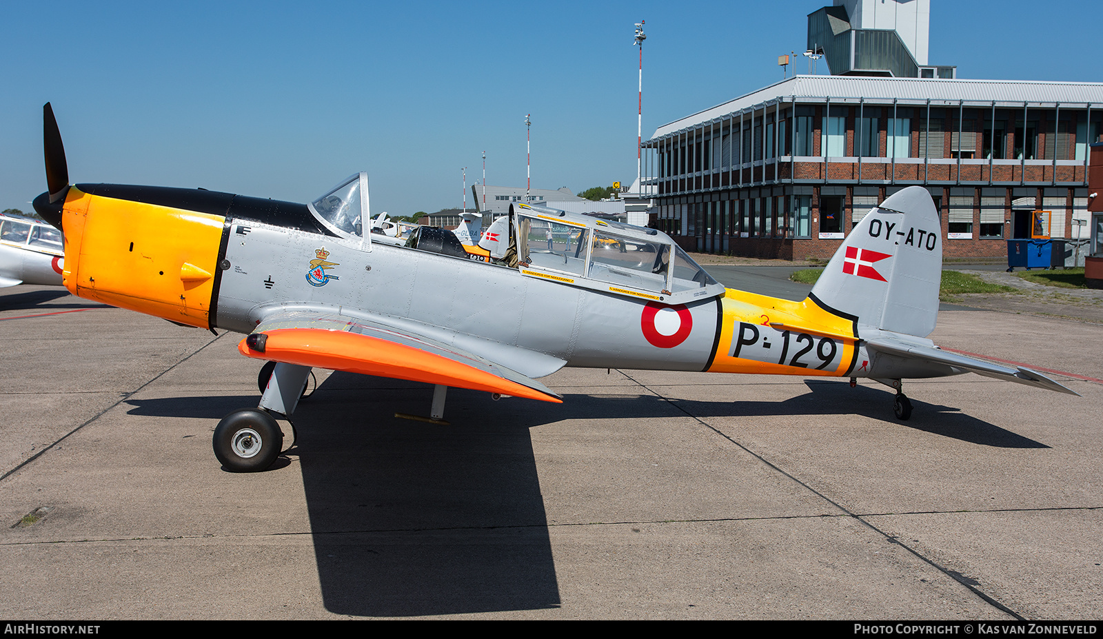 Aircraft Photo of OY-ATO / P-129 | De Havilland DHC-1 Chipmunk Mk22 | Denmark - Air Force | AirHistory.net #250640