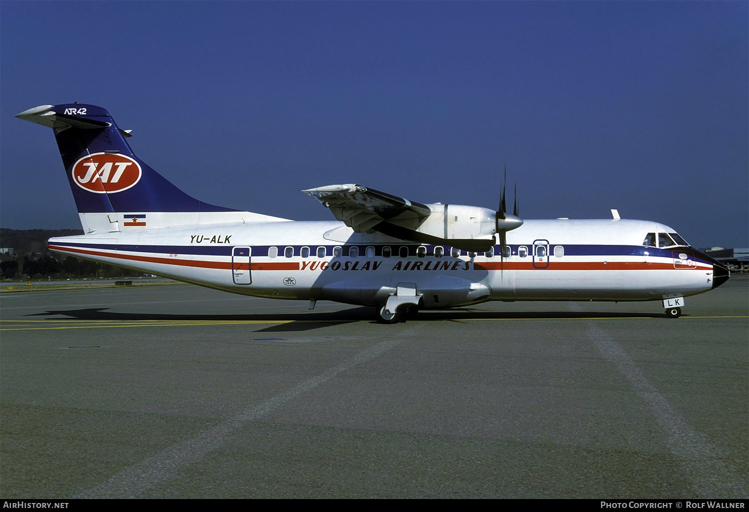 Aircraft Photo of YU-ALK | ATR ATR-42-300 | JAT Yugoslav Airlines - Jugoslovenski Aerotransport | AirHistory.net #250658