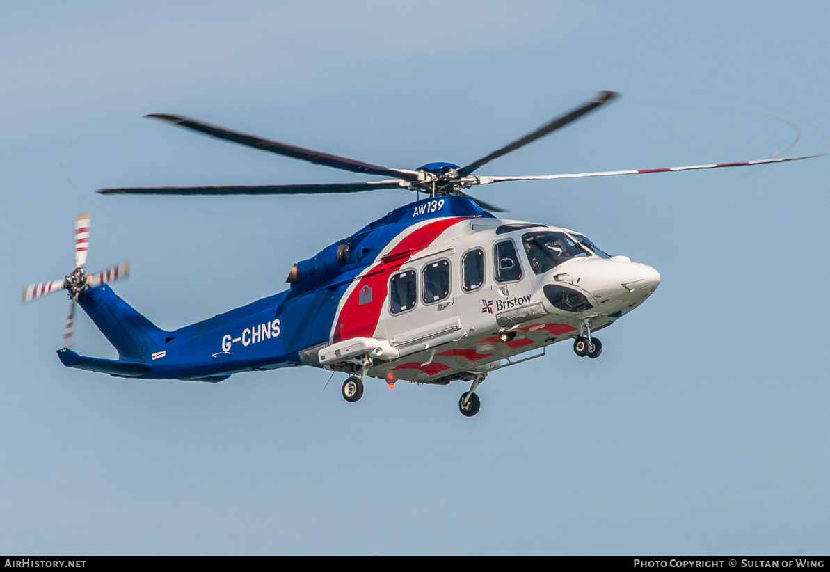 Aircraft Photo of G-CHNS | AgustaWestland AW-139 | Bristow Helicopters | AirHistory.net #250673