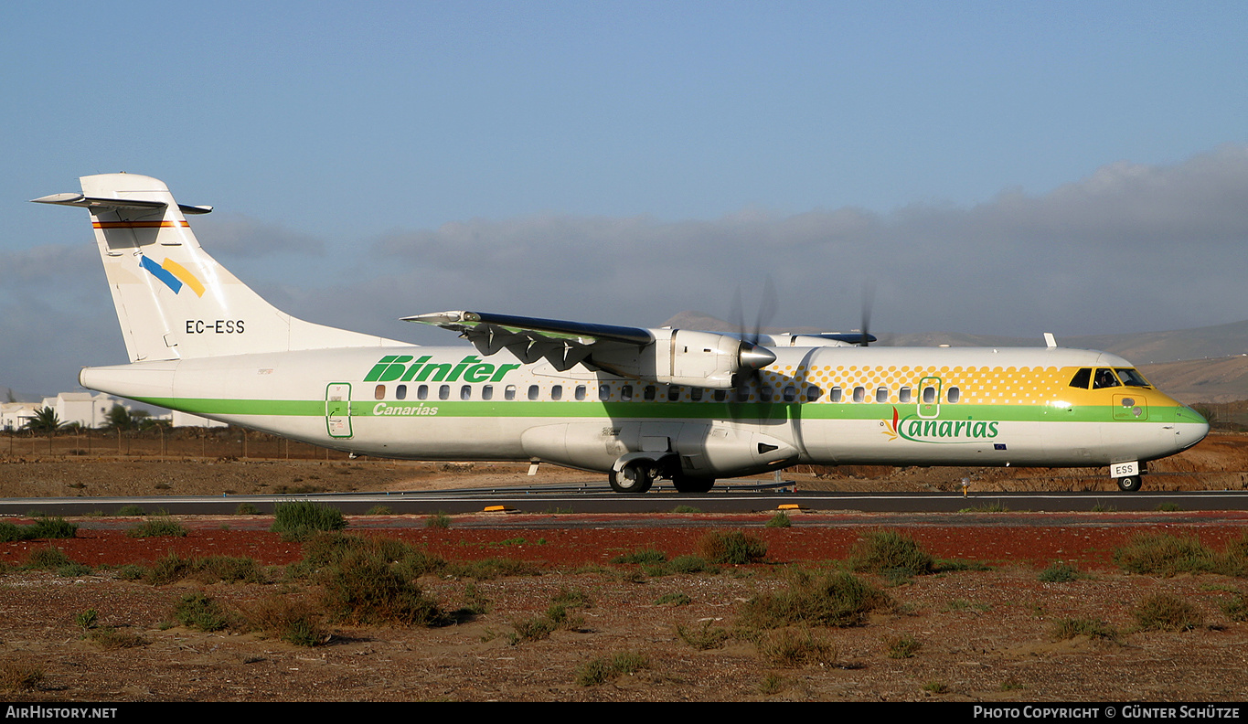 Aircraft Photo of EC-ESS | ATR ATR-72-202 | Binter Canarias | AirHistory.net #250680