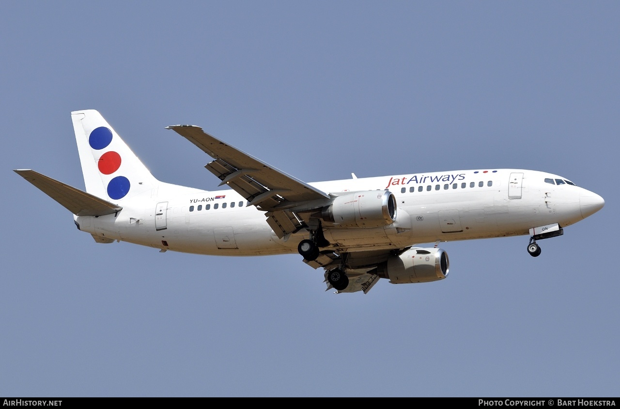 Aircraft Photo of YU-AON | Boeing 737-3Q4 | Jat Airways | AirHistory.net #250701