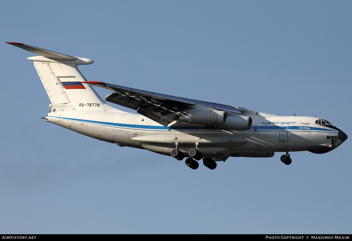 Aircraft Photo of RA-78778 | Ilyushin Il-76MD | Aeroflot | AirHistory.net #250713