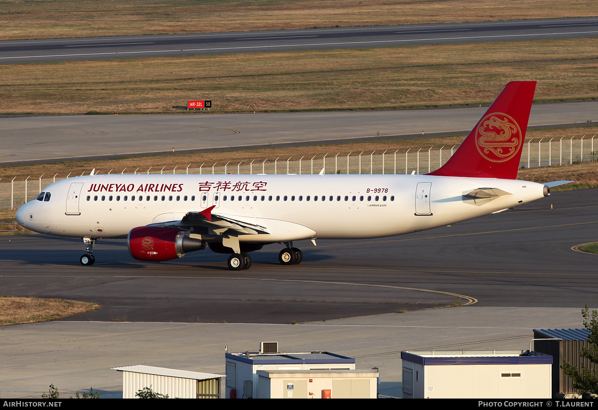 Aircraft Photo of B-9978 | Airbus A320-214 | Juneyao Airlines | AirHistory.net #250792