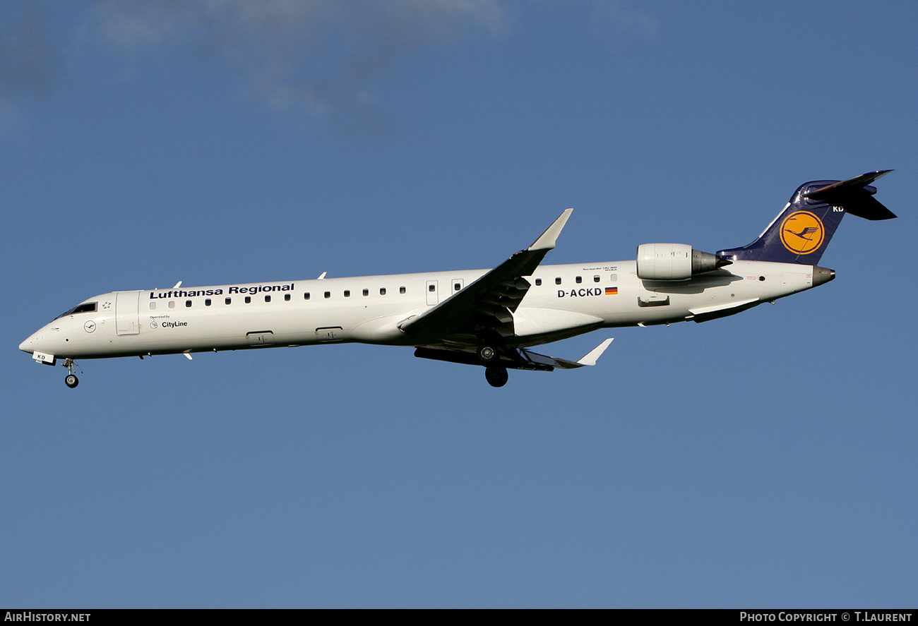 Aircraft Photo of D-ACKD | Bombardier CRJ-900LR (CL-600-2D24) | Lufthansa Regional | AirHistory.net #250793