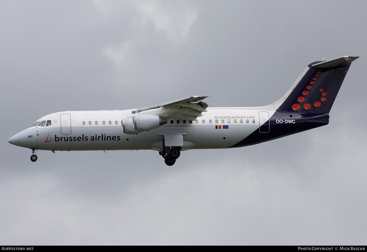 Aircraft Photo of OO-DWC | British Aerospace Avro 146-RJ100 | Brussels Airlines | AirHistory.net #250795