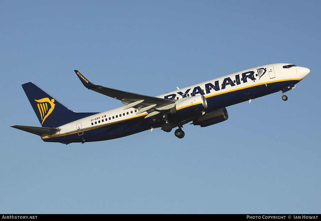 Aircraft Photo of EI-EBS | Boeing 737-8AS | Ryanair | AirHistory.net #250814