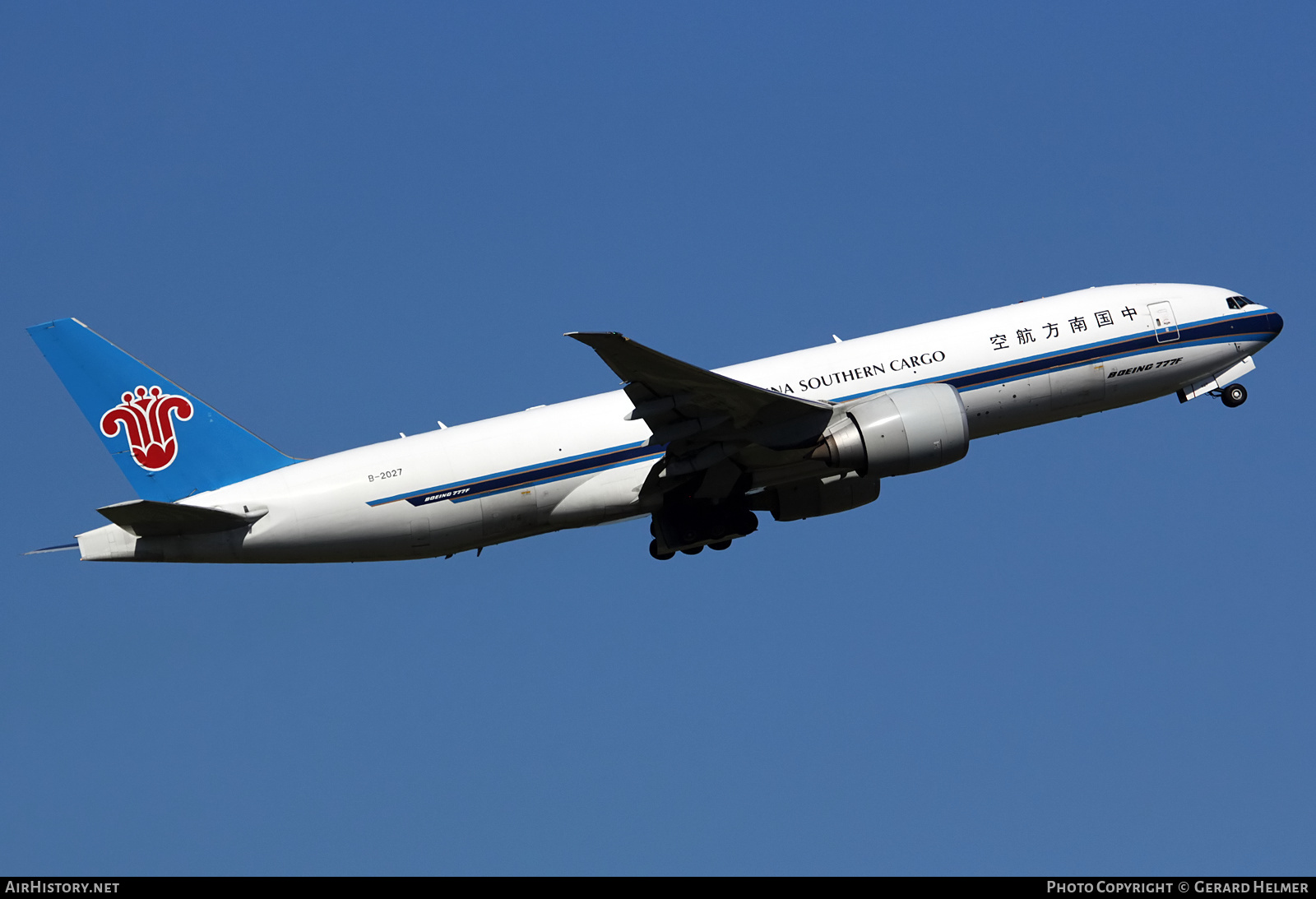 Aircraft Photo of B-2027 | Boeing 777-F1B | China Southern Airlines Cargo | AirHistory.net #250852