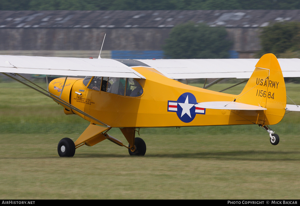 Aircraft Photo of G-BKVM / 115684 | Piper L-21A Super Cub | USA - Army | AirHistory.net #250973