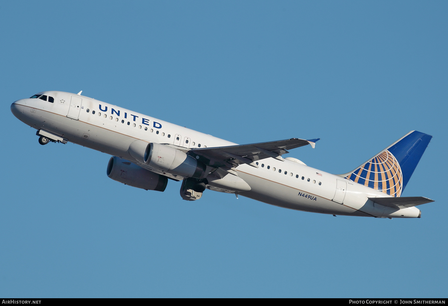 Aircraft Photo of N449UA | Airbus A320-232 | United Airlines | AirHistory.net #251061