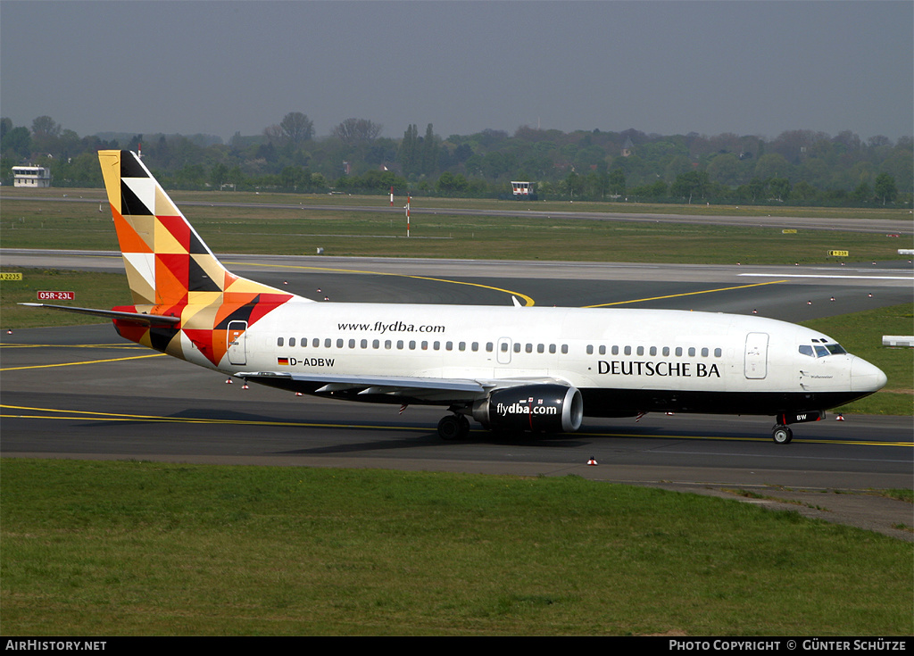 Aircraft Photo of D-ADBW | Boeing 737-31S | Deutsche BA | AirHistory.net #251093