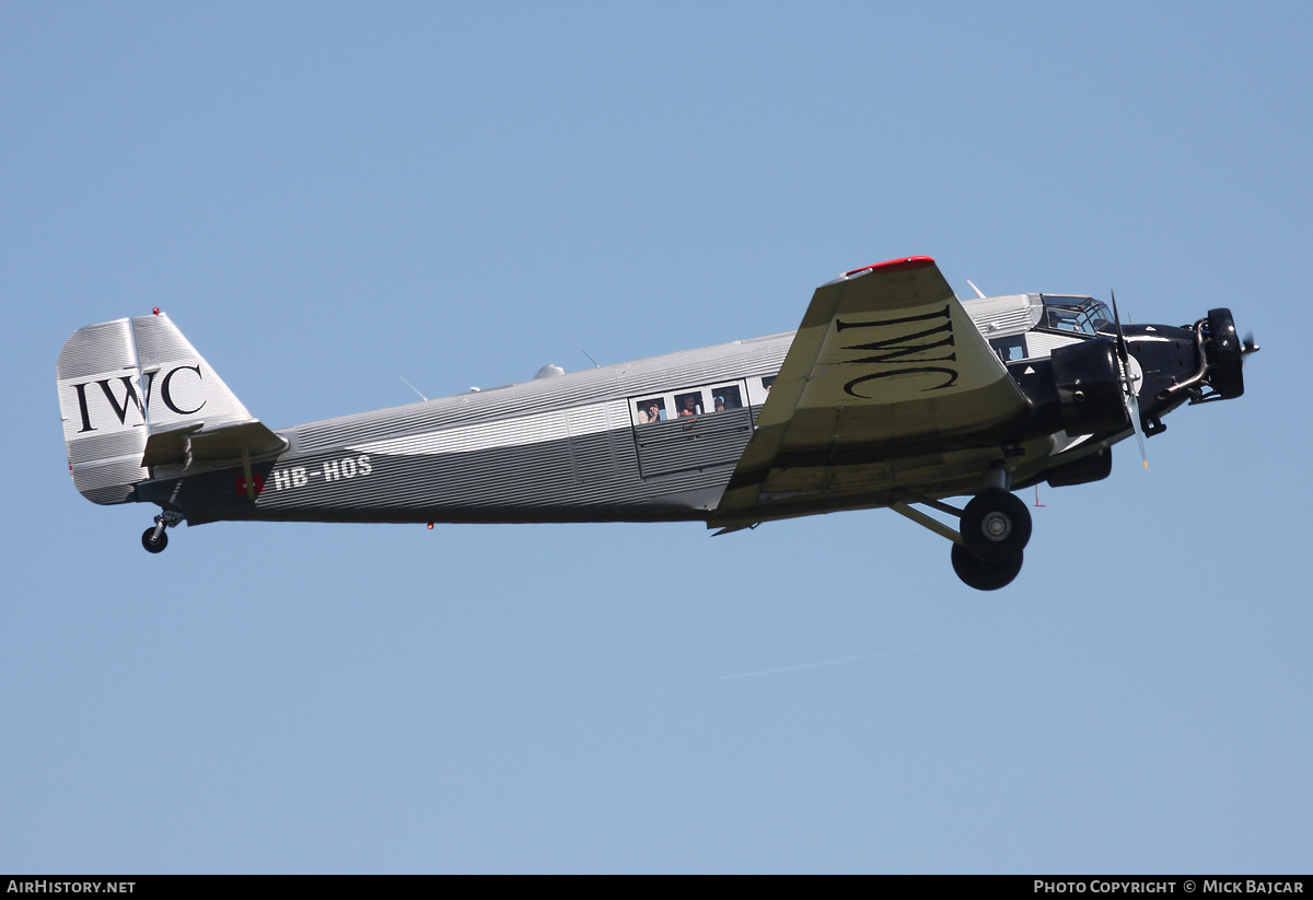 Aircraft Photo of HB-HOS | Junkers Ju 52/3m g4e | Ju-Air | AirHistory.net #251267