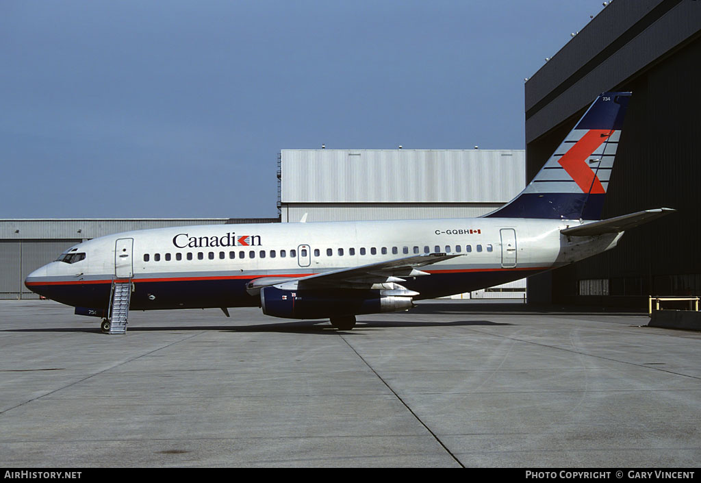 Aircraft Photo of C-GQBH | Boeing 737-296/Adv | Canadian Airlines | AirHistory.net #251268