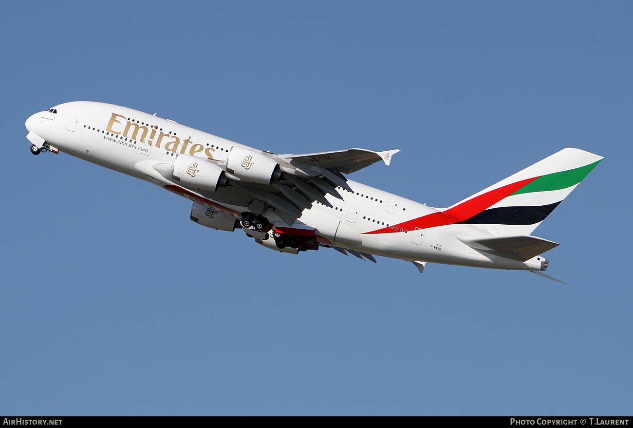 Aircraft Photo of F-WWSD | Airbus A380-861 | Emirates | AirHistory.net #251295
