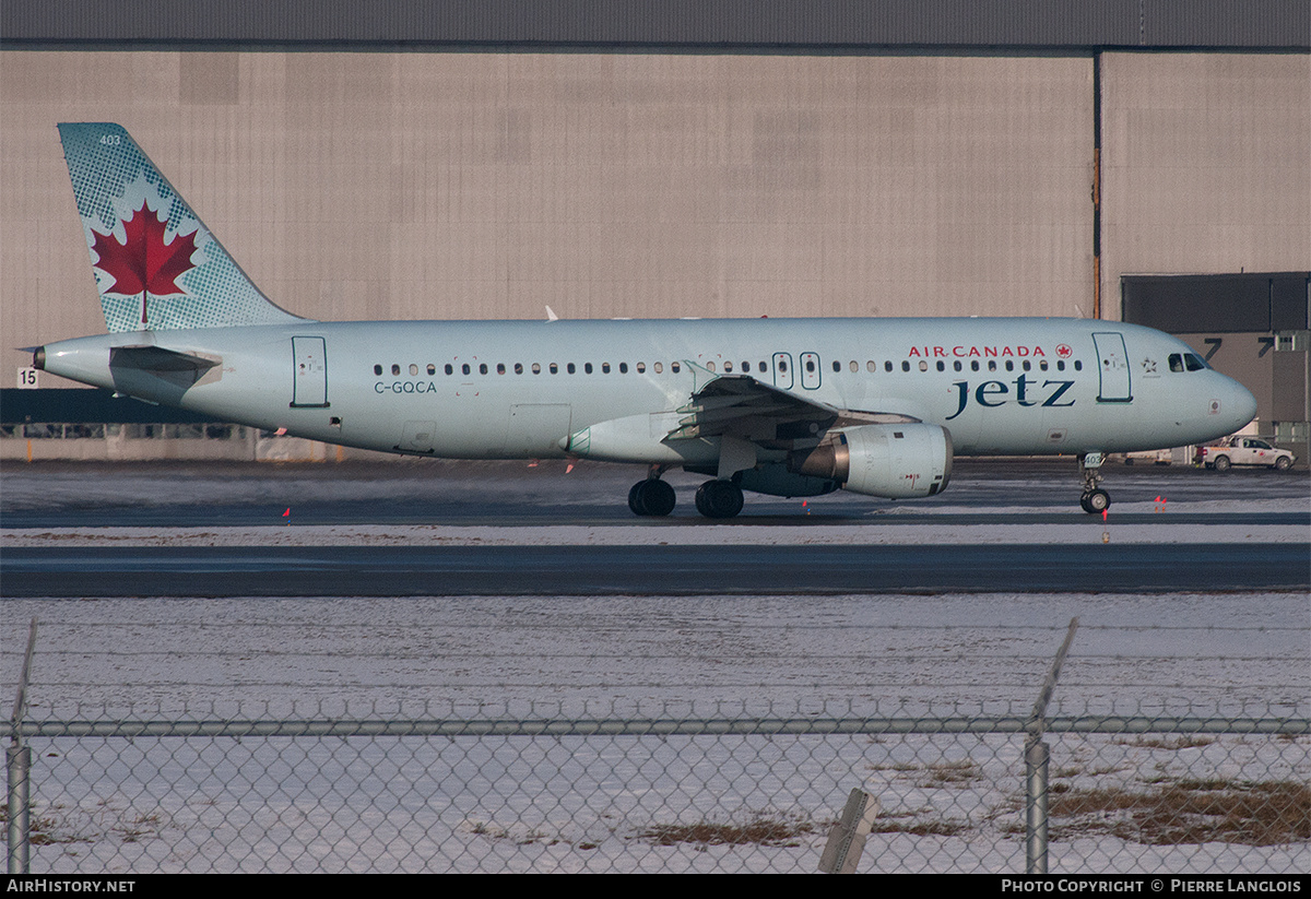 Aircraft Photo of C-GQCA | Airbus A320-211 | Air Canada Jetz | AirHistory.net #251305