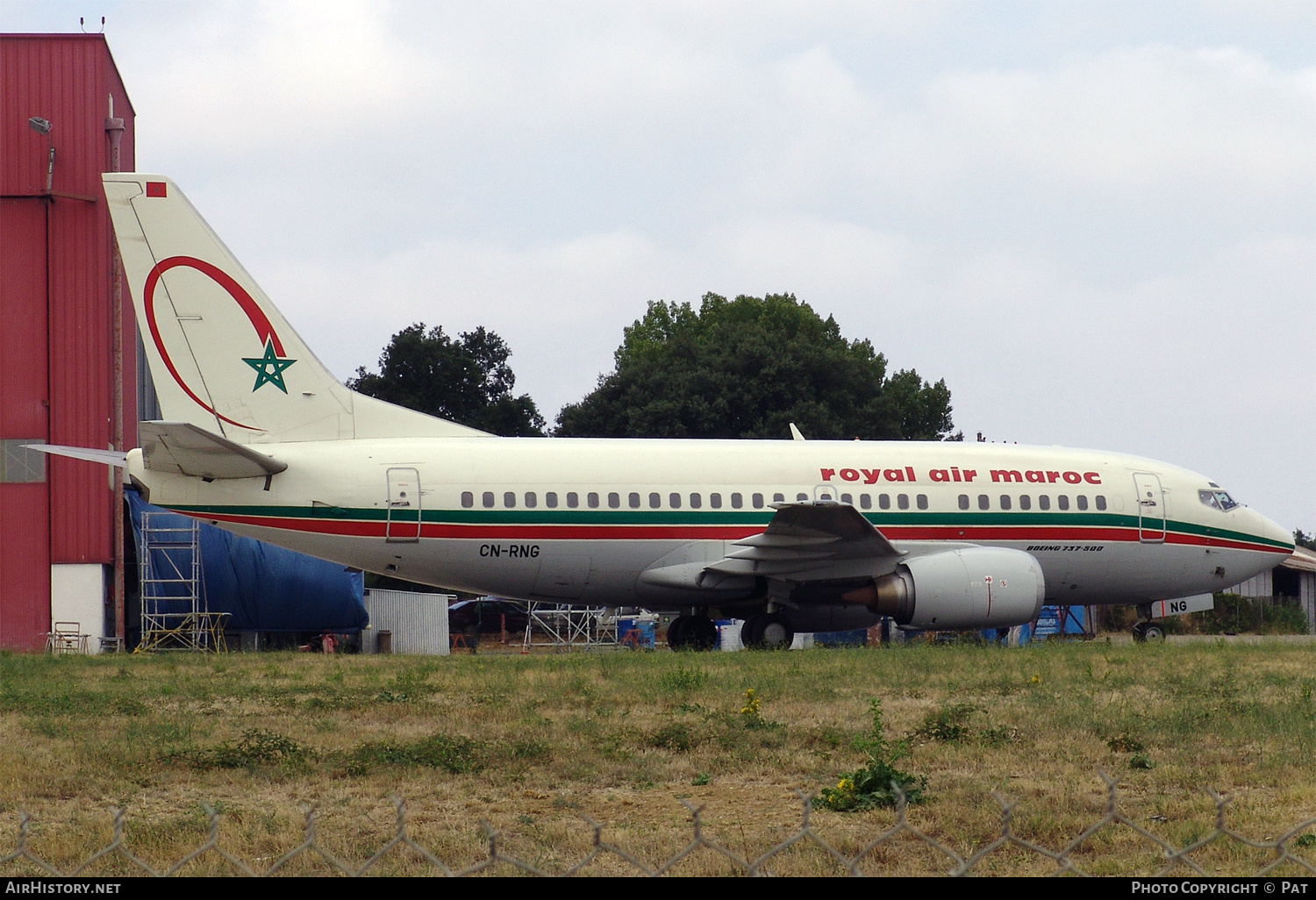 Aircraft Photo of CN-RNG | Boeing 737-5B6 | Royal Air Maroc - RAM | AirHistory.net #251408
