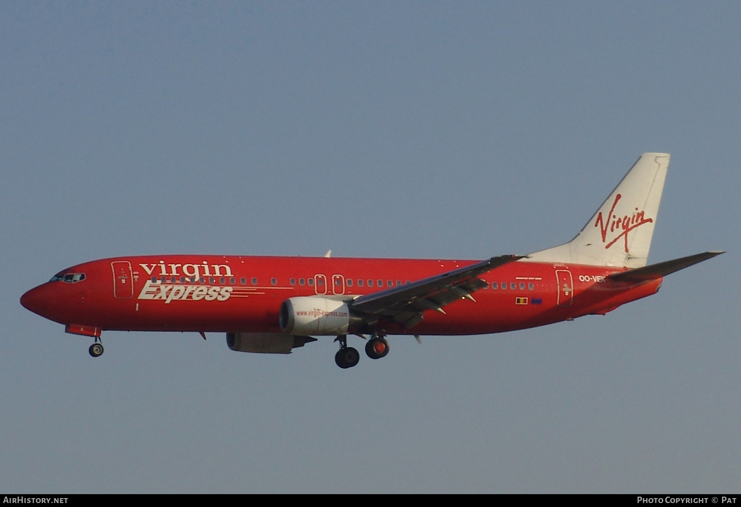 Aircraft Photo of OO-VEK | Boeing 737-405 | Virgin Express | AirHistory.net #251434