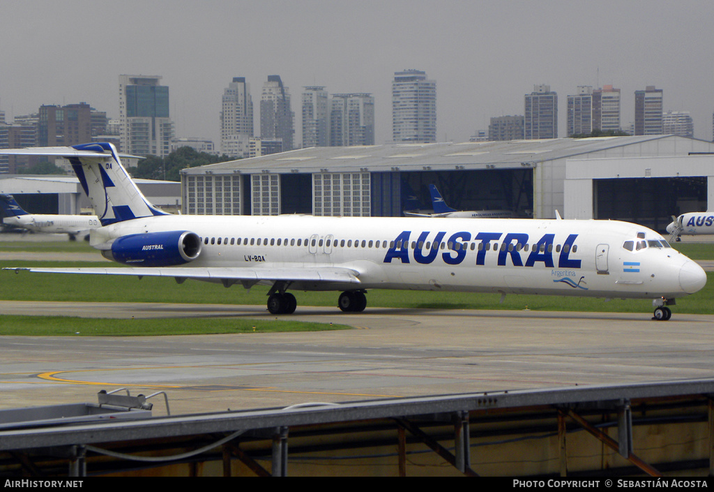 Aircraft Photo of LV-BOA | McDonnell Douglas MD-88 | Austral Líneas Aéreas | AirHistory.net #251454