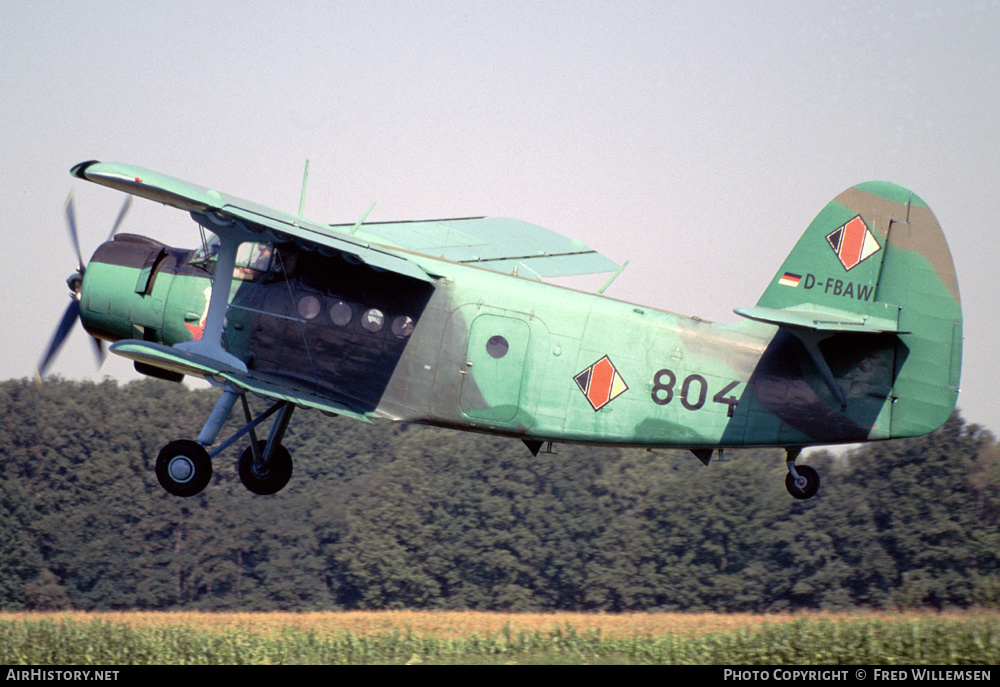 Aircraft Photo of D-FBAW / 804 | Antonov An-2T | East Germany - Air Force | AirHistory.net #251489