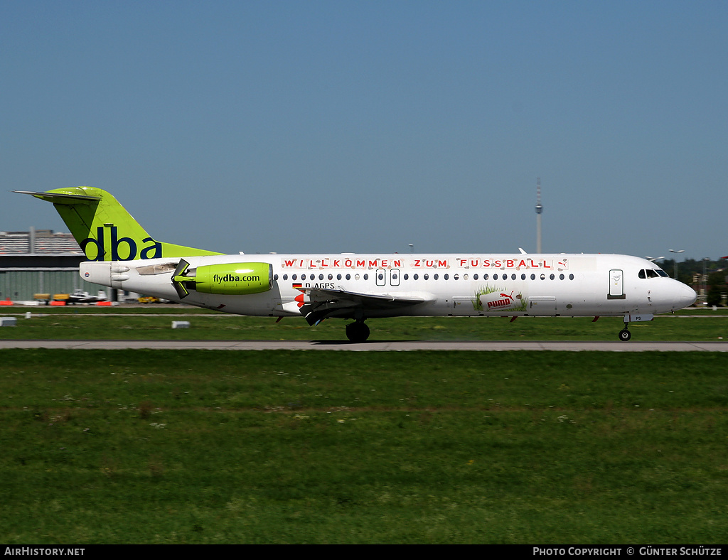 Aircraft Photo of D-AGPS | Fokker 100 (F28-0100) | DBA - Deutsche BA | AirHistory.net #251493