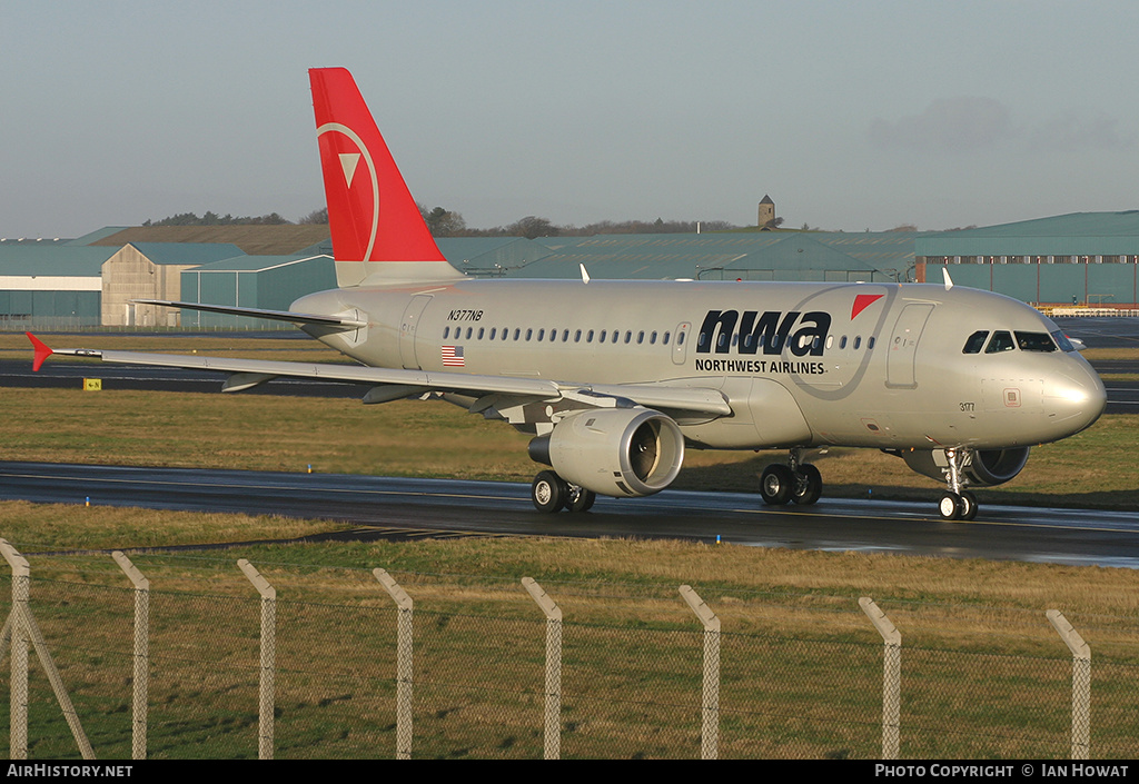 Aircraft Photo of N377NB | Airbus A319-114 | Northwest Airlines | AirHistory.net #251517