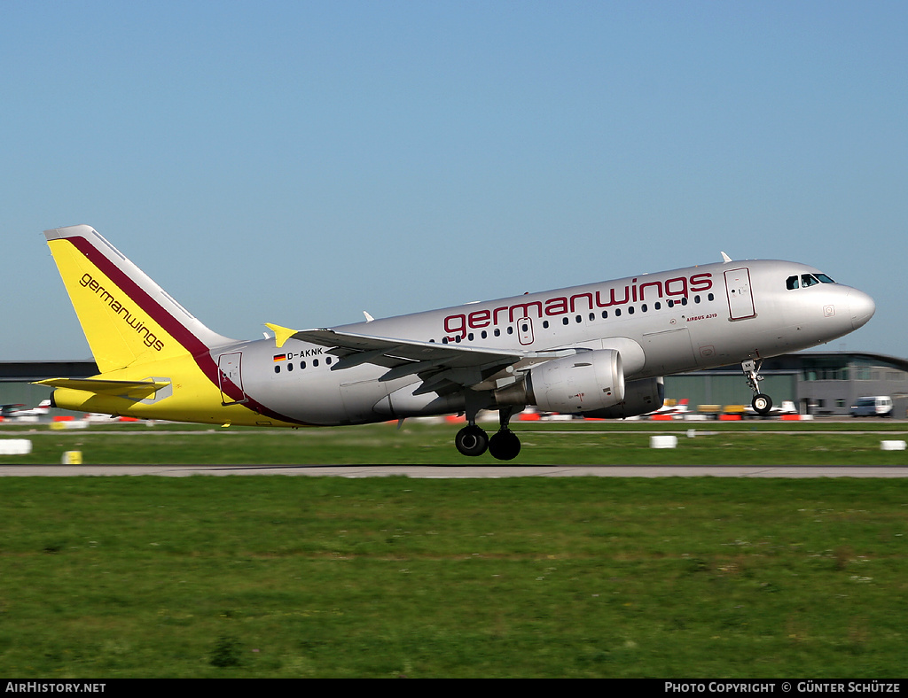 Aircraft Photo of D-AKNK | Airbus A319-112 | Germanwings | AirHistory.net #251523