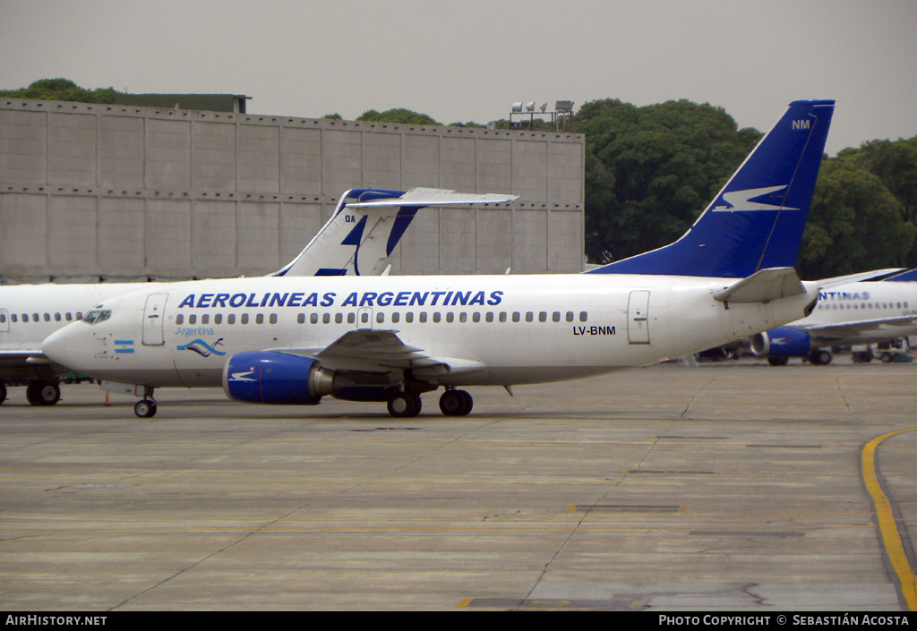 Aircraft Photo of LV-BNM | Boeing 737-5K5 | Aerolíneas Argentinas | AirHistory.net #251624