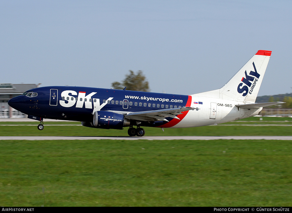 Aircraft Photo of OM-SEG | Boeing 737-5Y0 | SkyEurope Airlines | AirHistory.net #251648