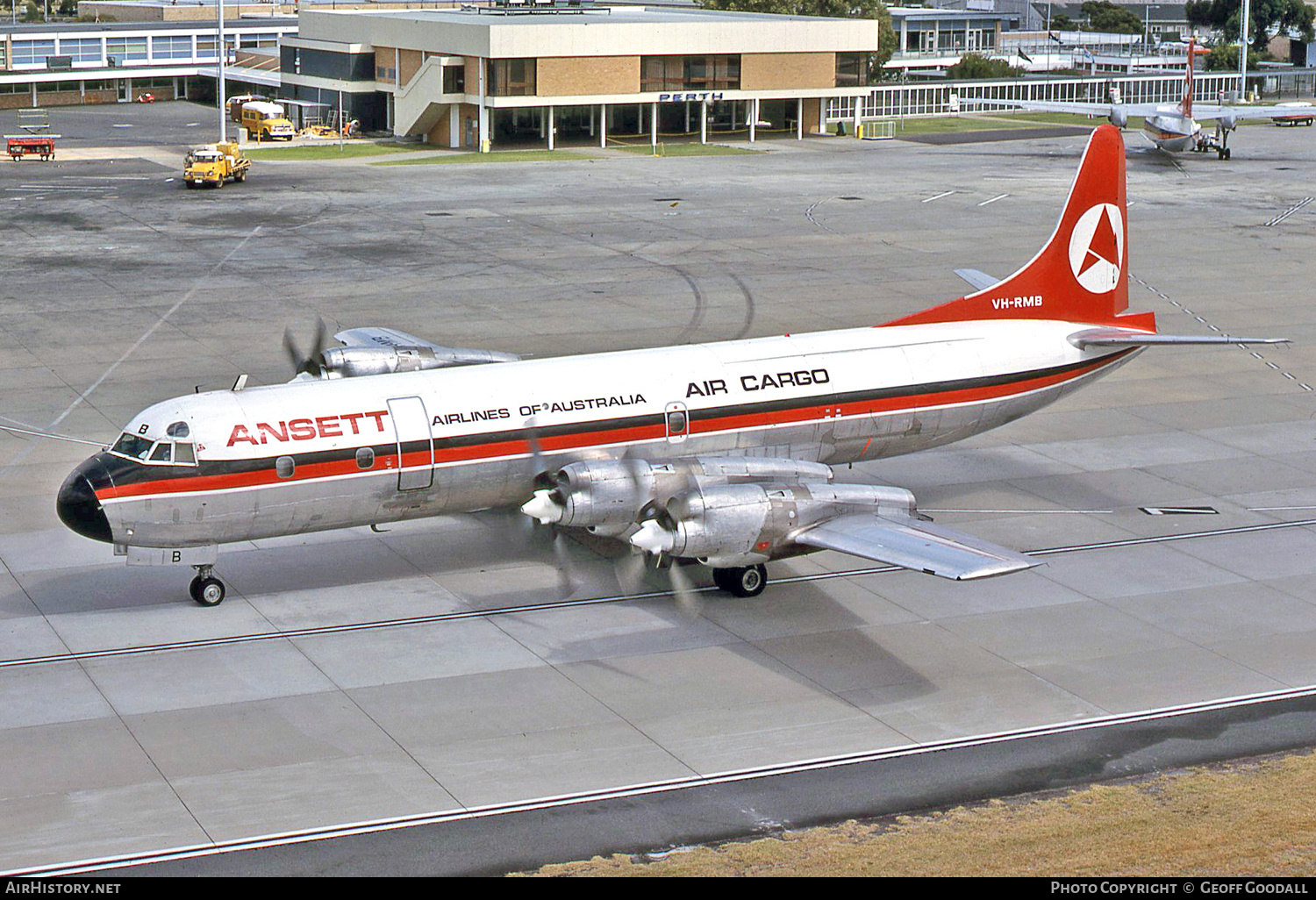 Aircraft Photo of VH-RMB | Lockheed L-188A(F) Electra | Ansett Airlines of Australia Air Cargo | AirHistory.net #251662