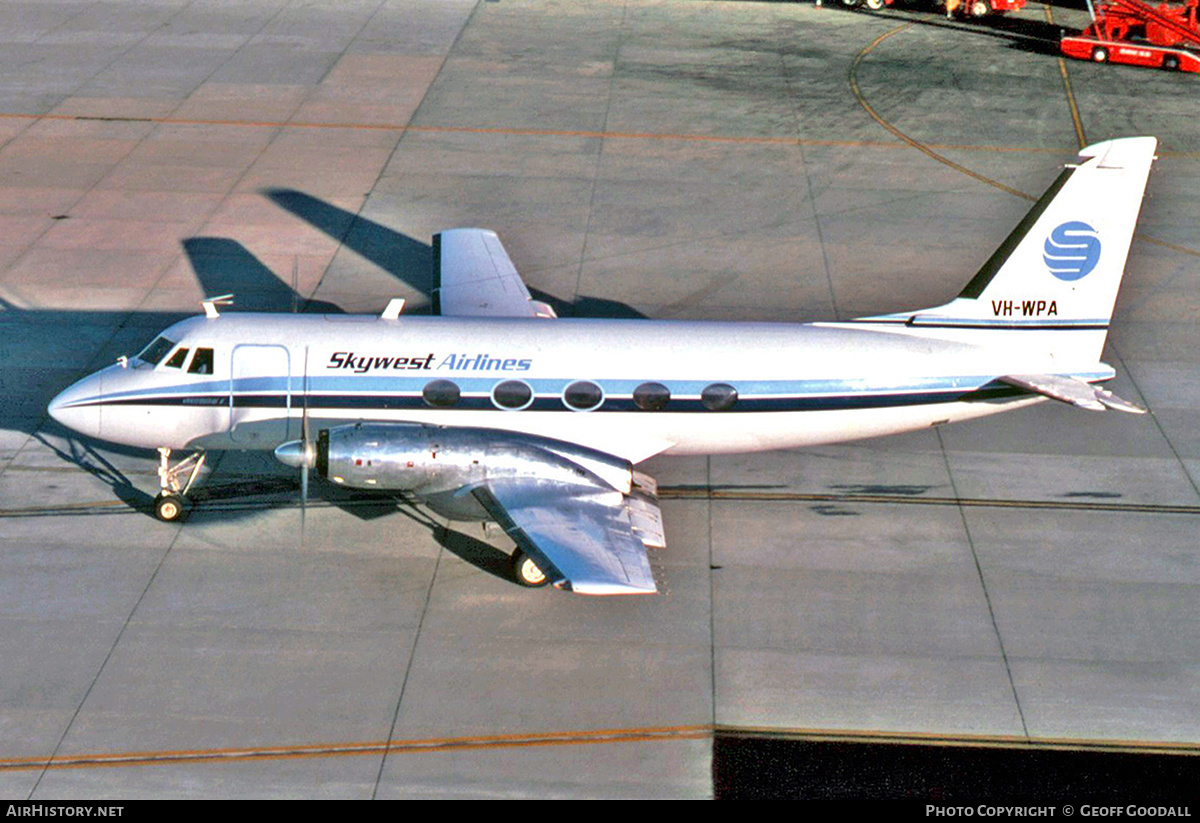 Aircraft Photo of VH-WPA | Grumman G-159 Gulfstream I | Skywest Airlines | AirHistory.net #251676