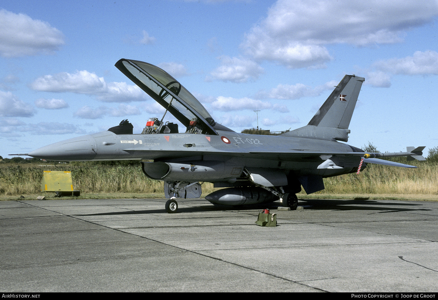 Aircraft Photo of ET-022 | General Dynamics F-16B Fighting Falcon | Denmark - Air Force | AirHistory.net #251765