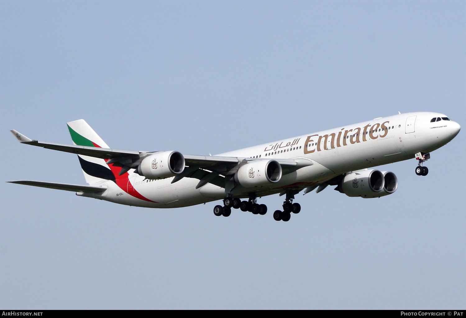 Aircraft Photo of A6-ERJ | Airbus A340-541 | Emirates | AirHistory.net #251781