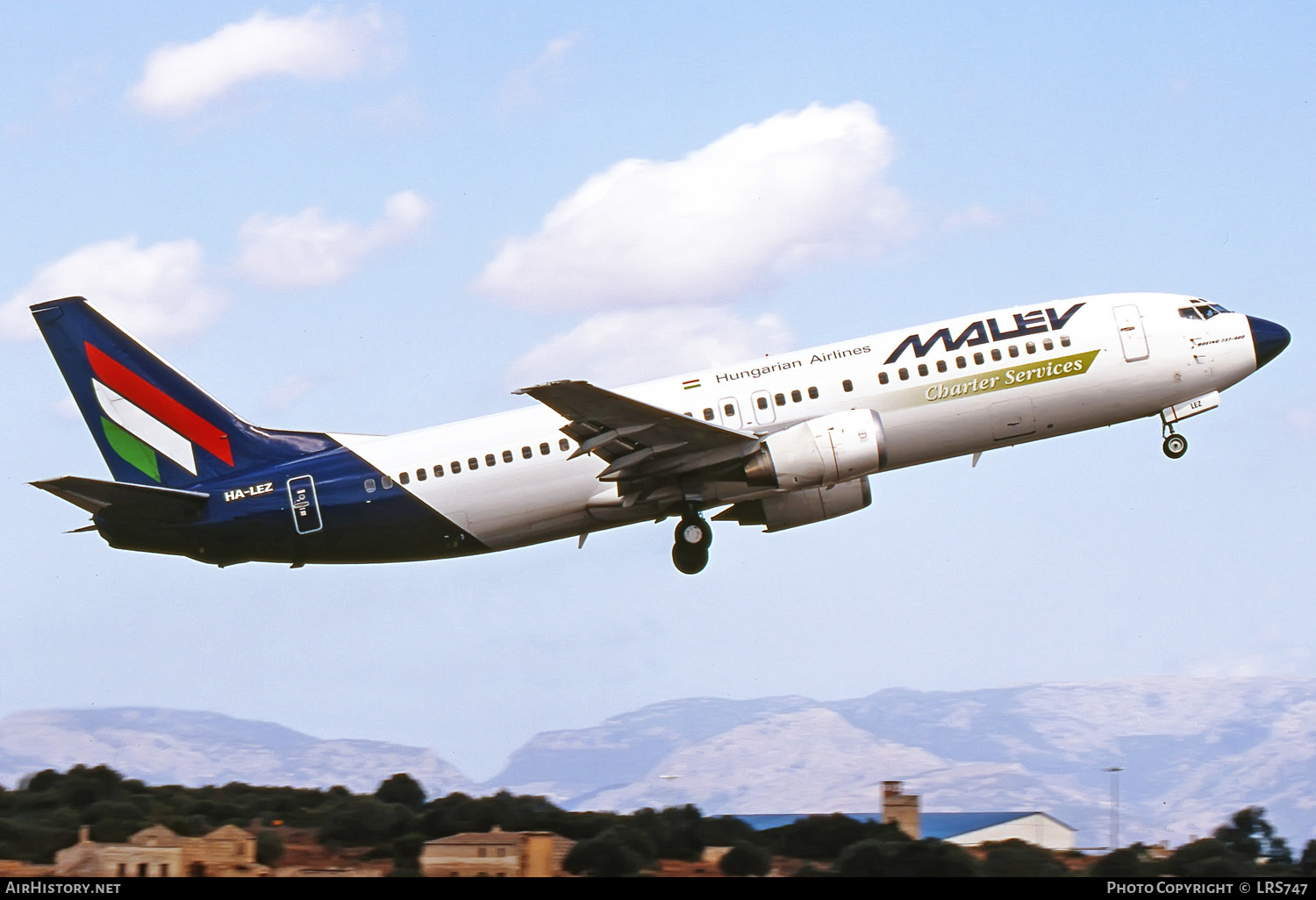 Aircraft Photo of HA-LEZ | Boeing 737-4Q8 | Malev - Hungarian Airlines Charter Services | AirHistory.net #251863