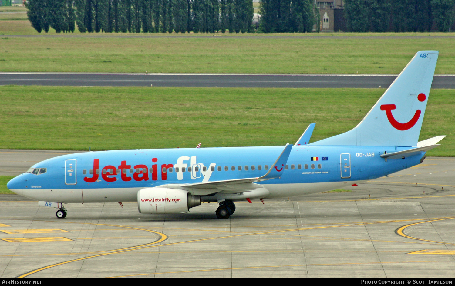 Aircraft Photo of OO-JAS | Boeing 737-7K5 | Jetairfly | AirHistory.net #251869
